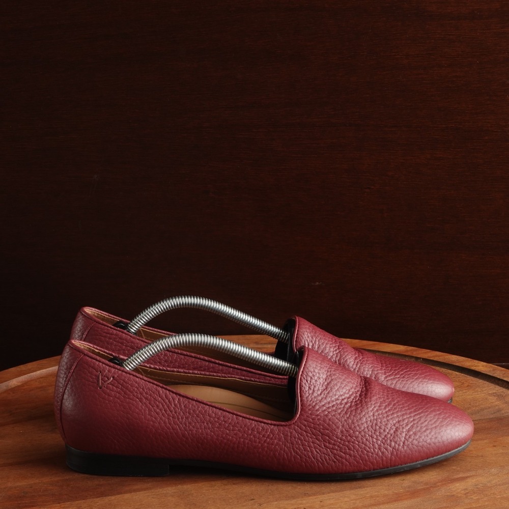 Vionic Loafers Womens SZ 9 Red Willa II Leather Flat Comfort Preppy Classic Shoe
